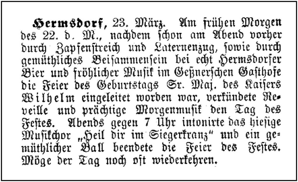 1878-03-22 Hdf Kaiser Geburtstag